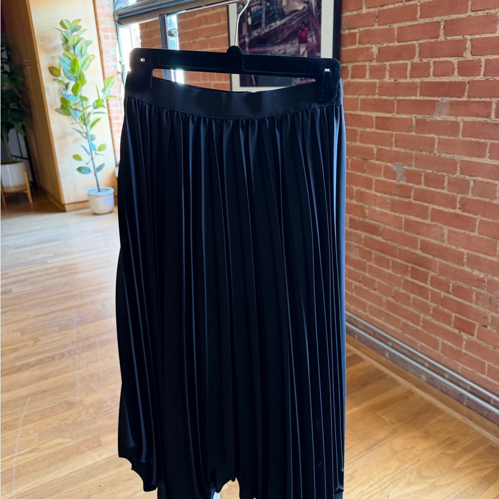Isabel Marant Black A-Line Pleated Skirt